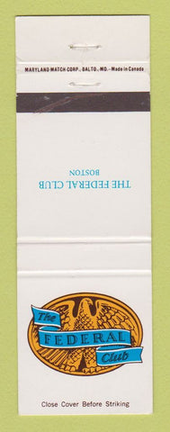 Matchbook Cover - Federal Club Boston MA