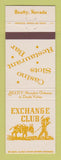 Matchbook Cover - Exchange Club Beatty NV casino