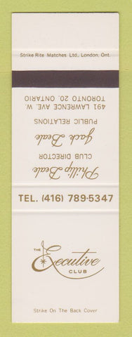 Matchbook Cover - Executive Club Toronto ON SAMPLE