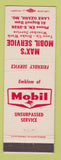 Matchbook Cover - Mobil oil gas Max's Lake Ozark MO