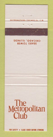 Matchbook Cover - Metropolitan Club Chicago IL