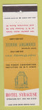 Matchbook Cover - Hotel Syracuse NY
