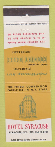 Matchbook Cover - Hotel Syracuse NY