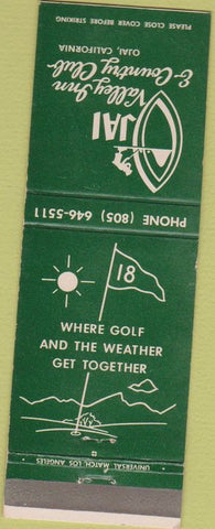 Matchbook Cover - Ojai Valley Inn Country Club Ojai CA