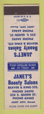 Matchbook Cover - Janet's Beauty Salons