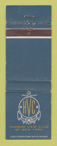 Matchbook Cover - Harbor View Club of New York City WEAR