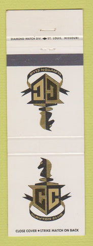 Matchbook Cover - Clayton Club St Louis MO
