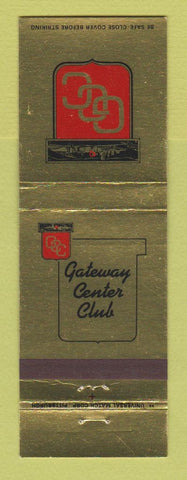 Matchbook Cover - Gateway Center Club Pittsburgh PA