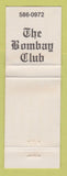 Matchbook Cover - The Bombay Club WEAR