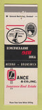Matchbook Cover - Lance Insurance Real Estate Medina Brunswick OH