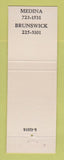 Matchbook Cover - Lance Insurance Real Estate Medina Brunswick OH
