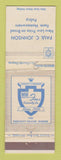Matchbook Cover - Minnesota Mutual Insurance Paul Johnson