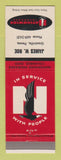 Matchbook Cover - Nationwide Insurance James Roe Grantville PA
