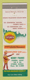 Matchbook Cover - Kansas Farm Life Insurance Henry Franke Atwood KS