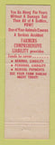 Matchbook Cover - Kansas Farm Life Insurance Henry Franke Atwood KS