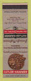Matchbook Cover - Cutler Hammer Motor Control Milwaukee WI