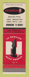 Matchbook Cover - Nationwide Insurance Louis Merhar Willoughby OH