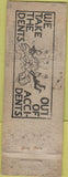 Matchbook Cover - Berg Auto Repair Co St Paul MN