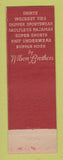 Matchbook Cover - Wilson Brothers Men's Clothes Rose Sons Youngstown OH WEAR
