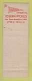 Matchbook Cover - Mando Insulite Insulation Minneapolis MN Howard Lumber
