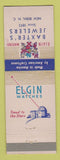 Matchbook Cover - Elgin Watches Baxter's Jewelry New Bern NC
