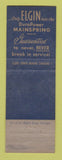 Matchbook Cover - Elgin Watches Baxter's Jewelry New Bern NC