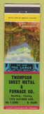 Matchbook Cover - Thompson Sheet Metal Furnace East Cleveland OH