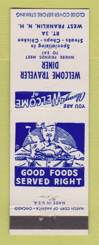 Matchbook Cover - Welcome Traveler Diner West Franklin NH