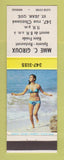 Matchbook Cover - Mme C Giroux Restaurant St Jean QC pinup