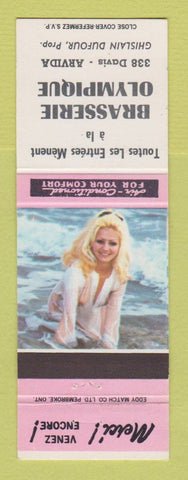 Matchbook Cover - Brasserie Olympique Arvida QC pinup