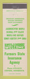 Matchbook Cover - Farmers State Insurance Agency Stephen MN
