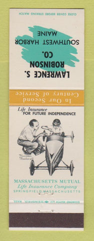 Matchbook Cover - Robinson Insurance Southwest Harbor ME Norman Rockwell #1