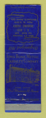 Matchbook Cover - Iowa Home Mutual Insurance OE Reed Denver Colorado WEAR