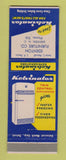 Matchbook Cover - Kelvinator Refrigerator Edenton Furniture NC