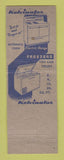 Matchbook Cover - Kelvinator Refrigerator Edenton Furniture NC