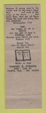 Matchbook Cover - Christian Religious Samuel Strong Tampa FL