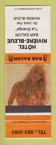 Matchbook Cover - Hotel Riviere Bleue Bar Salon QC pinup