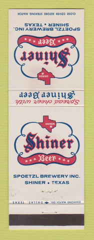 Matchbook Cover - Shiner Beer Shiner TX Spoetzl Brewery WEAR