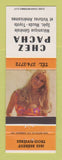 Matchbook Cover - Chez Pacha Auto Repair Trois Rivieres QC pinup