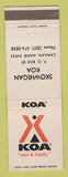Matchbook Cover - KOA Caming Skowhegan Canaan ME