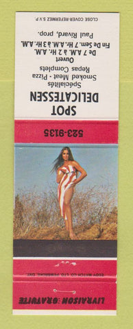 Matchbook Cover - Spot Delicatessen QC pinup