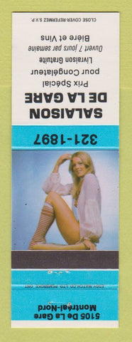 Matchbook Cover - Salaison De La Gare Montreal Nord QC pinup