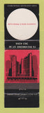 Matchbook Cover - Toronto Men's Press Club ON WEAR