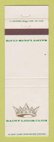 Matchbook Cover - St Louis Club MO