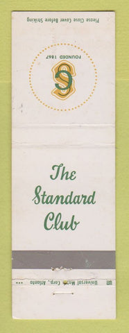 Matchbook Cover - The Standard Club WEAR