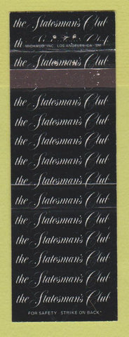 Matchbook Cover - Statesman's Club