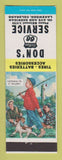 Matchbook Cover - Don's Phillips 66 oil gas Lakewood Colorado