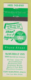 Matchbook Cover - McMurray Inn Fort McMurray AB