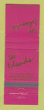 Matchbook Cover - The Islands Newport KY
