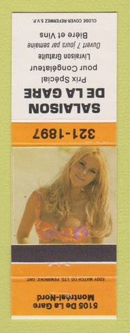 Matchbook Cover - Salaison De La Gare Montreal Nord QC pinup